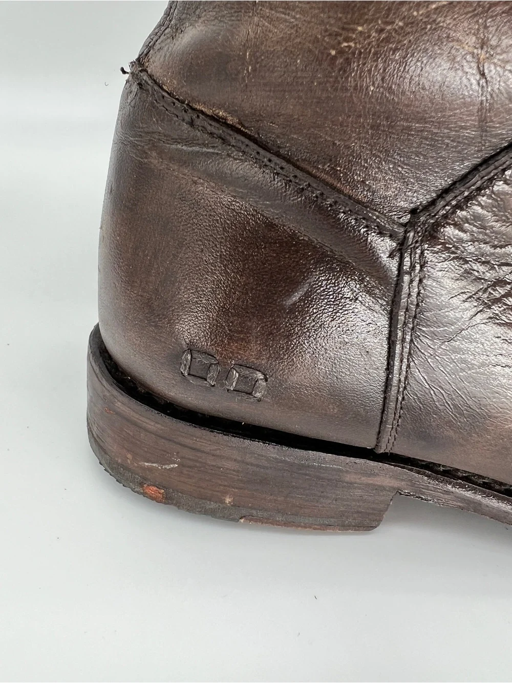 BED|STU Tall Manchester Distressed BrownLeather Boots